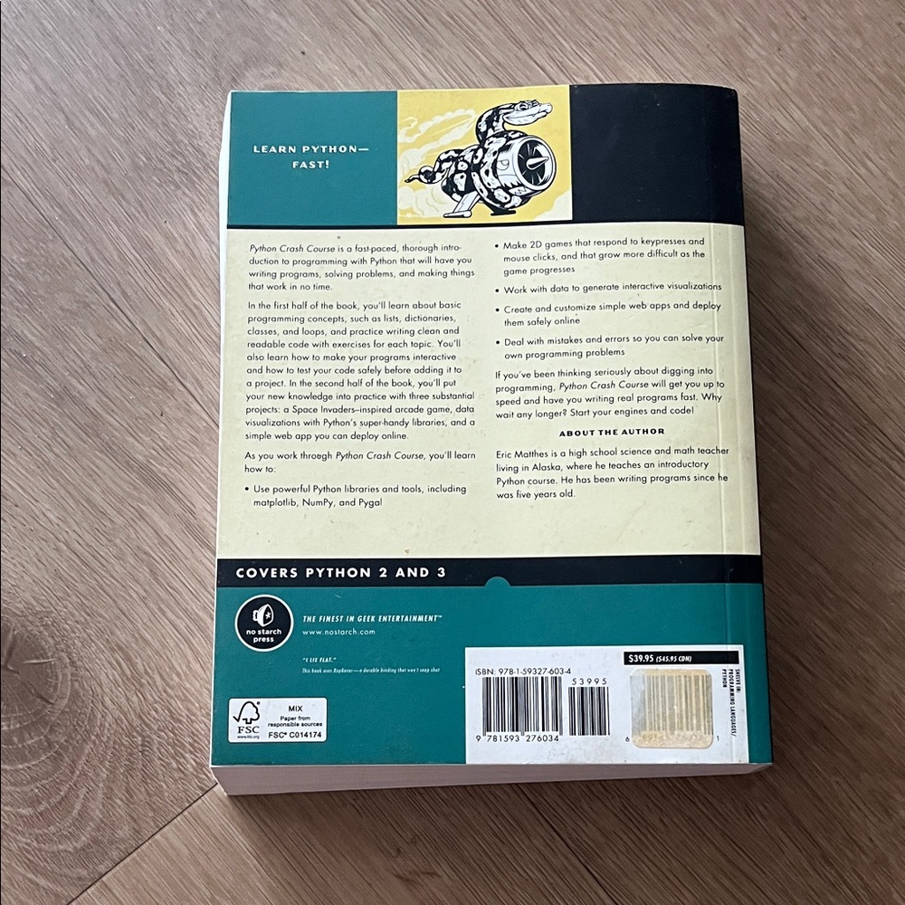 Python Crash Course Book - Picture 2 of 2